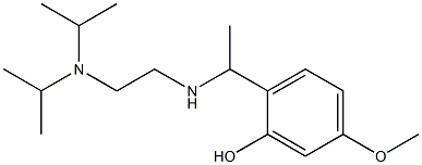 2-[1-({2-[bis(propan-2-yl)amino]ethyl}amino)ethyl]-5-methoxyphenol Structure