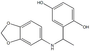 2-[1-(2H-1,3-benzodioxol-5-ylamino)ethyl]benzene-1,4-diol Structure