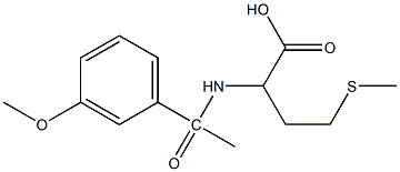 2-[1-(3-methoxyphenyl)acetamido]-4-(methylsulfanyl)butanoic acid Structure