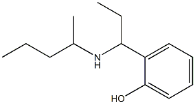 2-[1-(pentan-2-ylamino)propyl]phenol Struktur