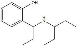 2-[1-(pentan-3-ylamino)propyl]phenol 化学構造式