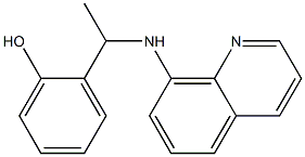 2-[1-(quinolin-8-ylamino)ethyl]phenol Structure