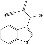 2-[1-benzothiophen-3-yl(hydroxy)methyl]prop-2-enenitrile Structure