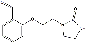 2-[2-(2-oxoimidazolidin-1-yl)ethoxy]benzaldehyde Struktur