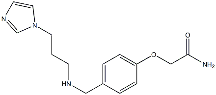 2-[4-({[3-(1H-imidazol-1-yl)propyl]amino}methyl)phenoxy]acetamide|