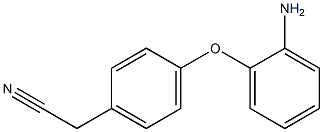 2-[4-(2-aminophenoxy)phenyl]acetonitrile Structure