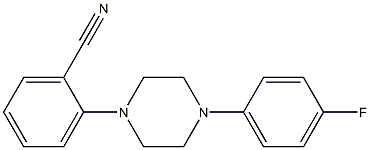 2-[4-(4-fluorophenyl)piperazin-1-yl]benzonitrile 结构式