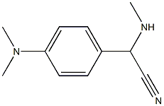 2-[4-(dimethylamino)phenyl]-2-(methylamino)acetonitrile Structure