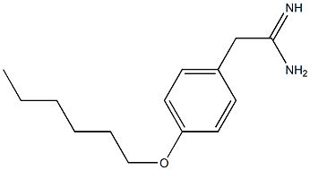 2-[4-(hexyloxy)phenyl]ethanimidamide 结构式