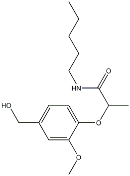 2-[4-(hydroxymethyl)-2-methoxyphenoxy]-N-pentylpropanamide|