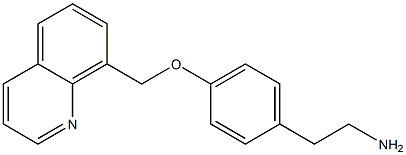 2-[4-(quinolin-8-ylmethoxy)phenyl]ethan-1-amine Struktur