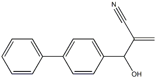 2-[hydroxy(4-phenylphenyl)methyl]prop-2-enenitrile Structure