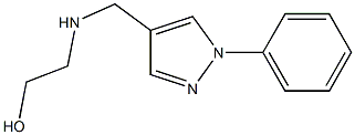 2-{[(1-phenyl-1H-pyrazol-4-yl)methyl]amino}ethan-1-ol Structure