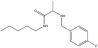 2-{[(4-fluorophenyl)methyl]amino}-N-pentylpropanamide Structure