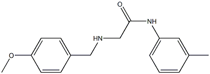 2-{[(4-methoxyphenyl)methyl]amino}-N-(3-methylphenyl)acetamide Struktur