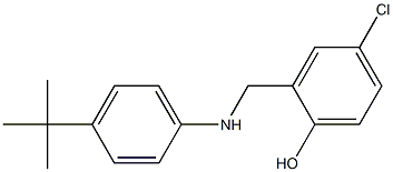 2-{[(4-tert-butylphenyl)amino]methyl}-4-chlorophenol 结构式