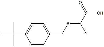 2-{[(4-tert-butylphenyl)methyl]sulfanyl}propanoic acid 结构式