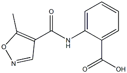 2-{[(5-methylisoxazol-4-yl)carbonyl]amino}benzoic acid Struktur