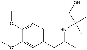2-{[1-(3,4-dimethoxyphenyl)propan-2-yl]amino}-2-methylpropan-1-ol Structure