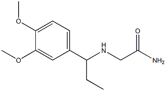 2-{[1-(3,4-dimethoxyphenyl)propyl]amino}acetamide|