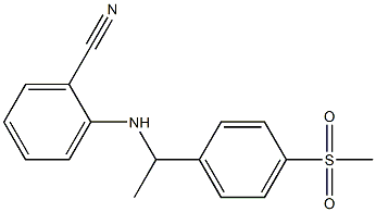 2-{[1-(4-methanesulfonylphenyl)ethyl]amino}benzonitrile Struktur