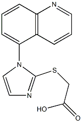 2-{[1-(quinolin-5-yl)-1H-imidazol-2-yl]sulfanyl}acetic acid