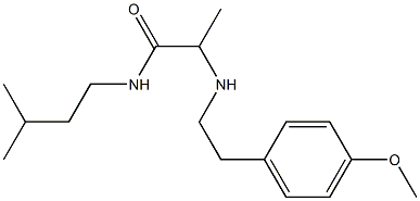 2-{[2-(4-methoxyphenyl)ethyl]amino}-N-(3-methylbutyl)propanamide