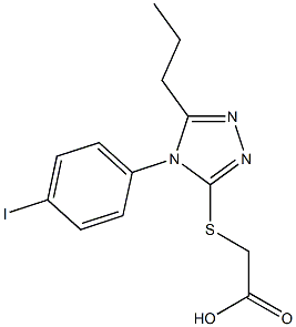 2-{[4-(4-iodophenyl)-5-propyl-4H-1,2,4-triazol-3-yl]sulfanyl}acetic acid