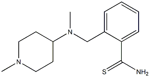 2-{[methyl(1-methylpiperidin-4-yl)amino]methyl}benzenecarbothioamide Struktur