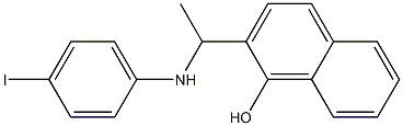 2-{1-[(4-iodophenyl)amino]ethyl}naphthalen-1-ol Struktur