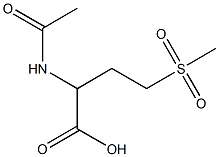 2-acetamido-4-methanesulfonylbutanoic acid Structure