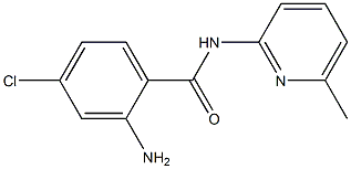 2-amino-4-chloro-N-(6-methylpyridin-2-yl)benzamide Structure