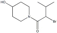 2-bromo-1-(4-hydroxypiperidin-1-yl)-3-methylbutan-1-one Structure