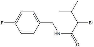 2-bromo-N-(4-fluorobenzyl)-3-methylbutanamide Structure