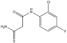 2-carbamothioyl-N-(2-chloro-4-fluorophenyl)acetamide Structure