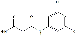 2-carbamothioyl-N-(3,5-dichlorophenyl)acetamide Struktur