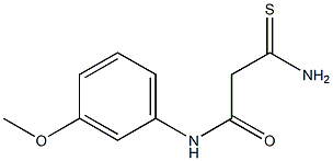 2-carbamothioyl-N-(3-methoxyphenyl)acetamide Structure