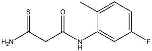 2-carbamothioyl-N-(5-fluoro-2-methylphenyl)acetamide Struktur