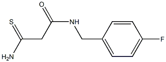 2-carbamothioyl-N-[(4-fluorophenyl)methyl]acetamide Struktur