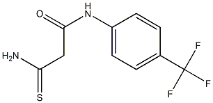 2-carbamothioyl-N-[4-(trifluoromethyl)phenyl]acetamide Struktur