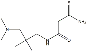 2-carbamothioyl-N-{2-[(dimethylamino)methyl]-2-methylpropyl}acetamide Struktur