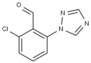 2-chloro-6-(1H-1,2,4-triazol-1-yl)benzaldehyde,1021240-95-8,结构式