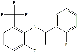 2-chloro-N-[1-(2-fluorophenyl)ethyl]-6-(trifluoromethyl)aniline,,结构式