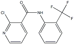 2-chloro-N-[2-(trifluoromethyl)phenyl]pyridine-3-carboxamide Struktur