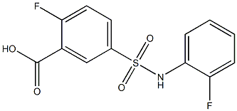 2-fluoro-5-[(2-fluorophenyl)sulfamoyl]benzoic acid Structure