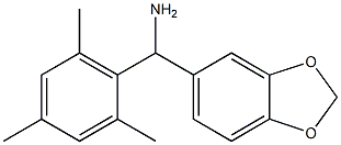 2H-1,3-benzodioxol-5-yl(2,4,6-trimethylphenyl)methanamine Structure