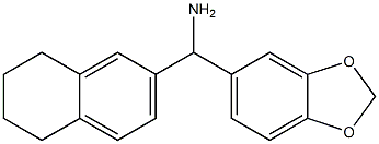 2H-1,3-benzodioxol-5-yl(5,6,7,8-tetrahydronaphthalen-2-yl)methanamine Structure