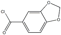 2H-1,3-benzodioxole-5-carbonyl chloride Struktur