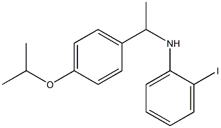 2-iodo-N-{1-[4-(propan-2-yloxy)phenyl]ethyl}aniline 结构式