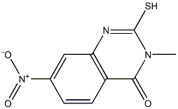2-mercapto-3-methyl-7-nitroquinazolin-4(3H)-one Structure